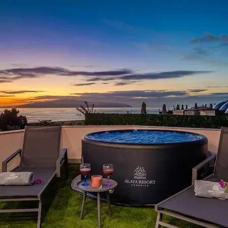 De Lujo Con Jacuzzi Privado, Piscina Y Vistas Al Mar Διαμέρισμα Guía de Isora