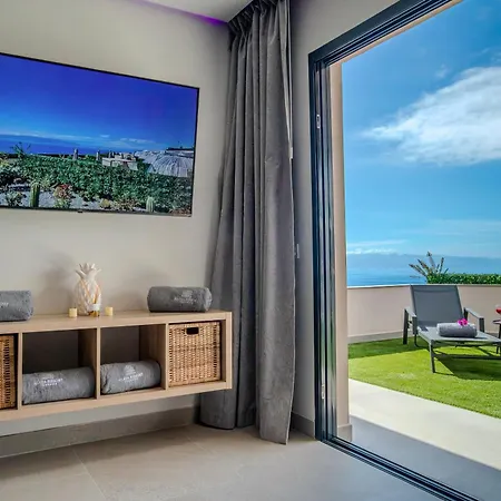 De Lujo Con Jacuzzi Privado, Piscina Y Vistas Al Mar Lägenhet *