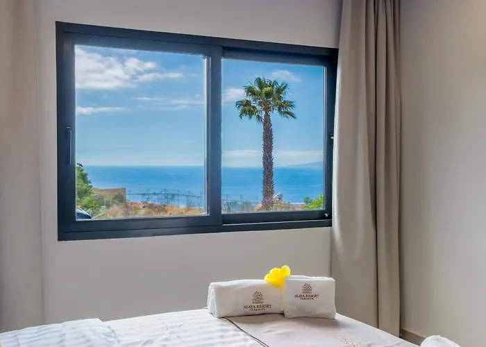 Apartamento De Lujo Con Jacuzzi Privado, Piscina Y Vistas Al Mar Guía de Isora
