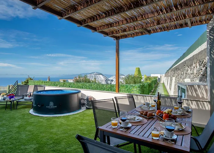 De Lujo Con Jacuzzi Privado, Piscina Y Vistas Al Mar Appartement Guía de Isora